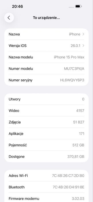 iPhone 15 Pro Max 512 GB CZARNY