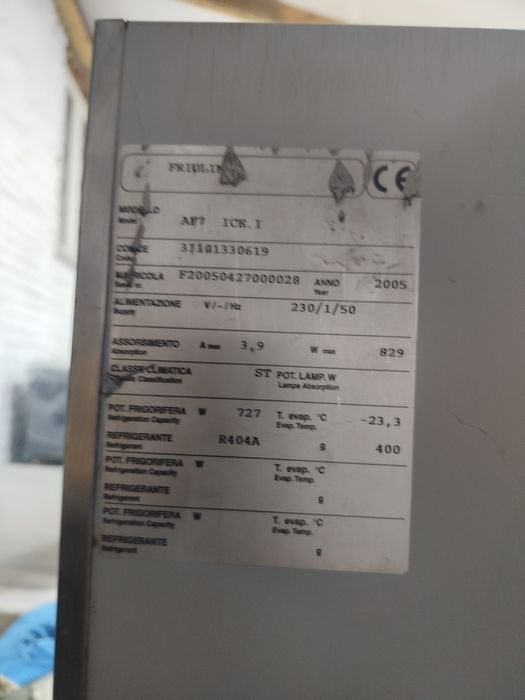 Професійна морозильна камера Frulinox