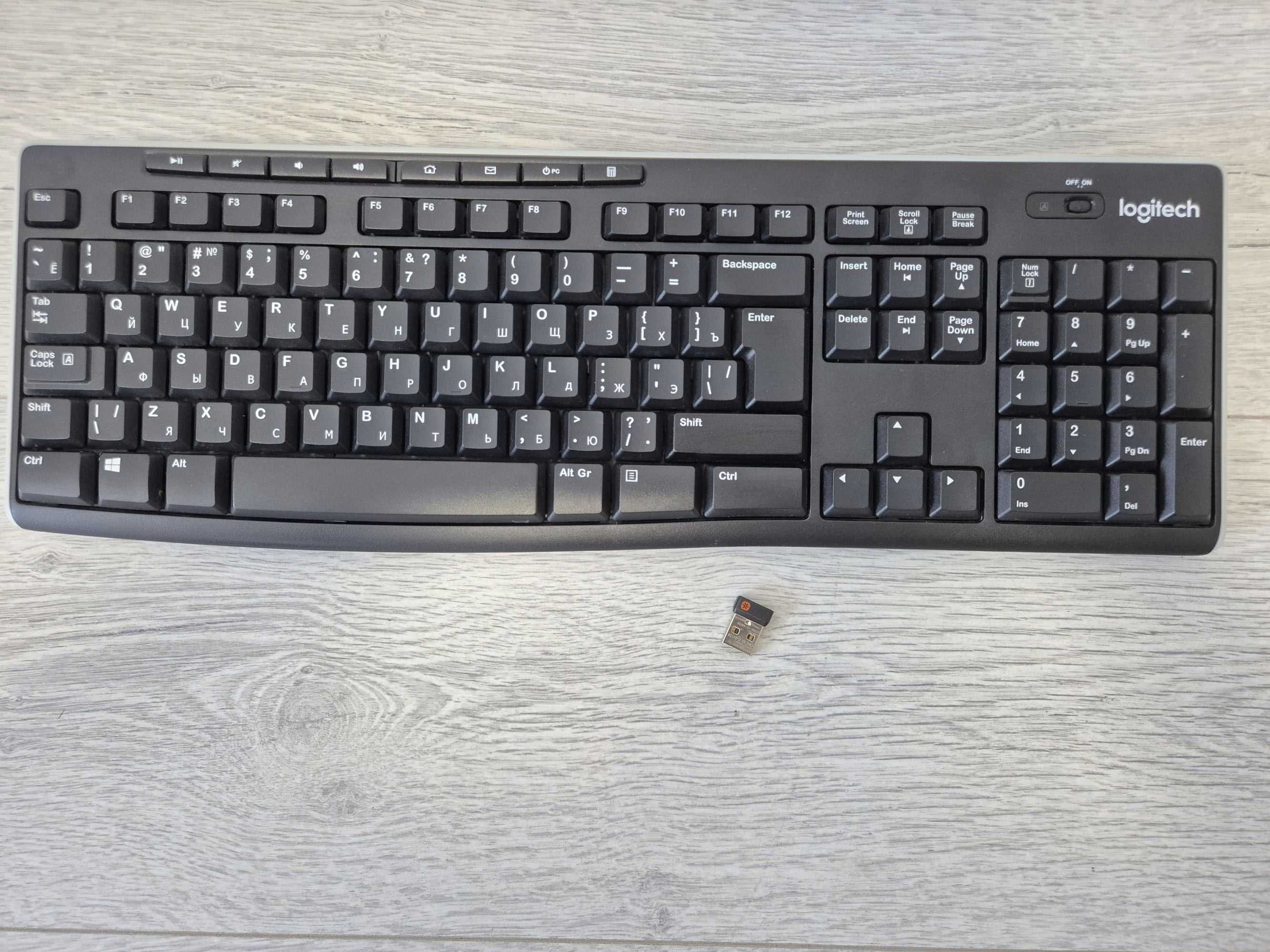 в ідеалі! якісна бездротова клавіатура Logitech K270 Wireless Keyboard