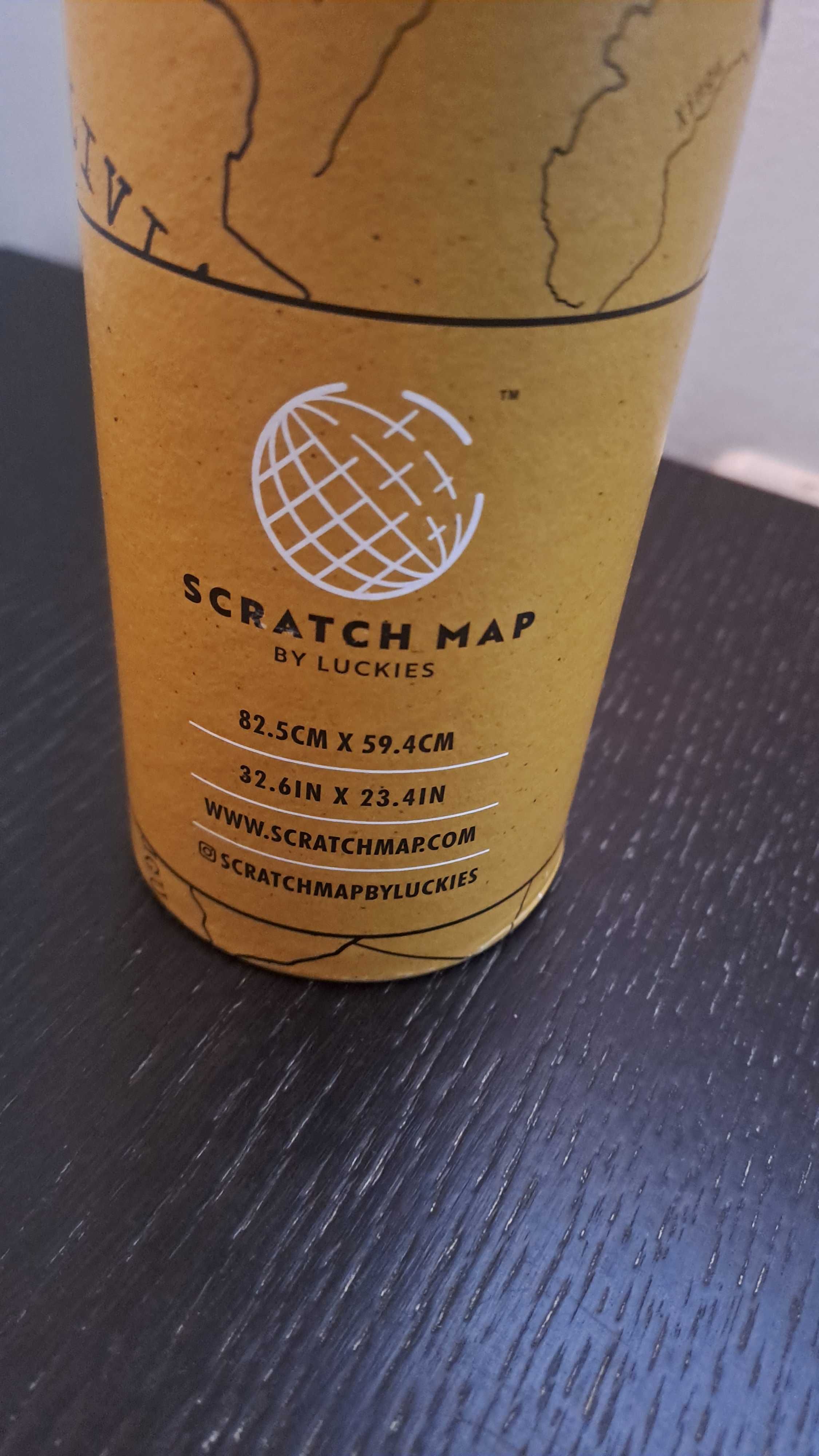 Mapa mundo raspadinha (scratch map)