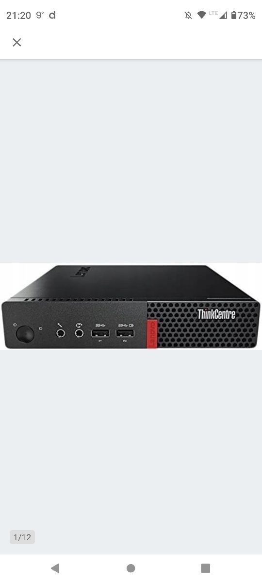 MiniPC Lenovo ThinkCentre M910q i3-7gen, 16 GB RAM, SSD 256GB, Win 10