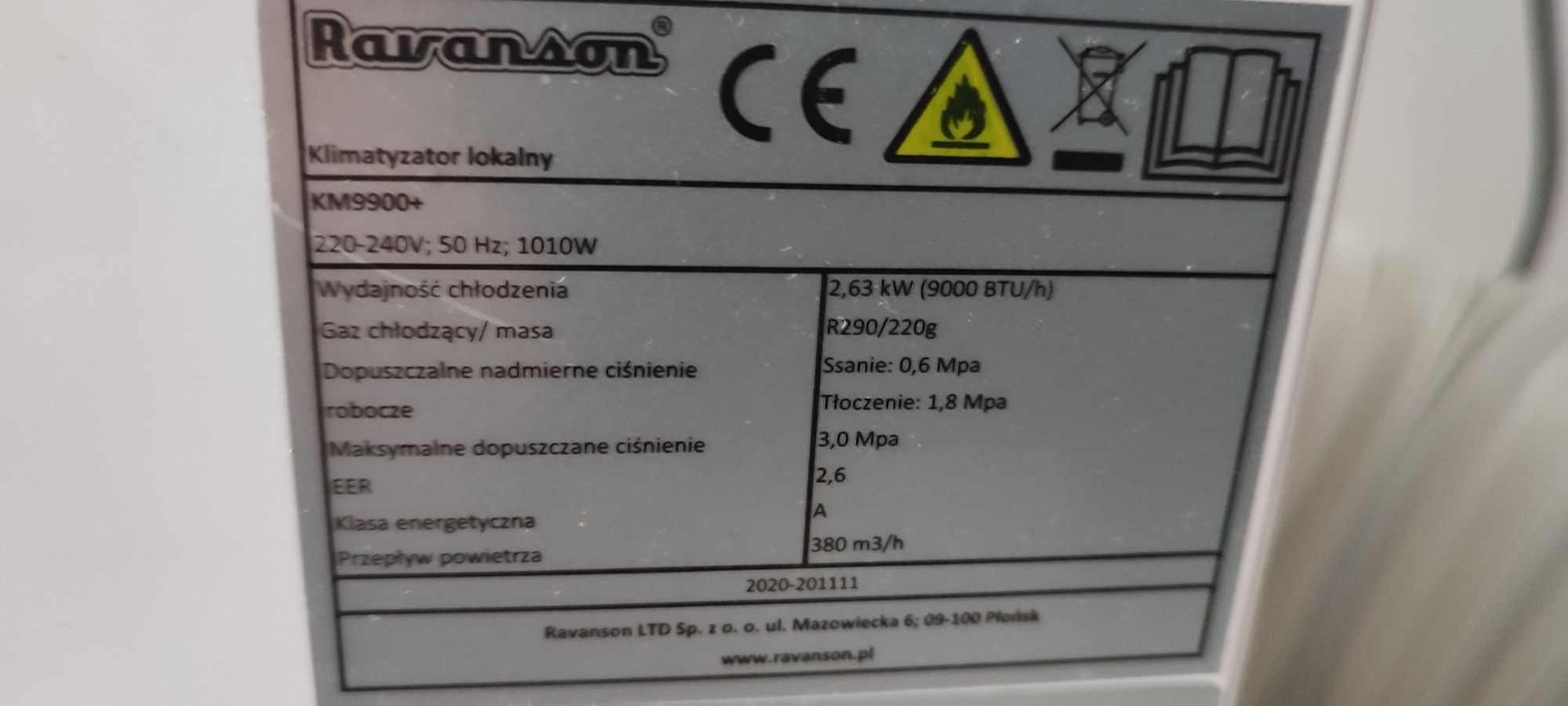 Klimatyzator RAVANSON