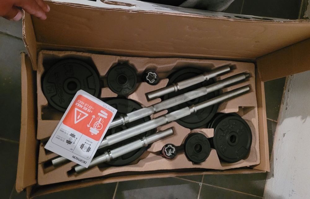 Kit Musculação Decathlon 50kg