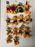Peluches porta chave e de colar ao vidro