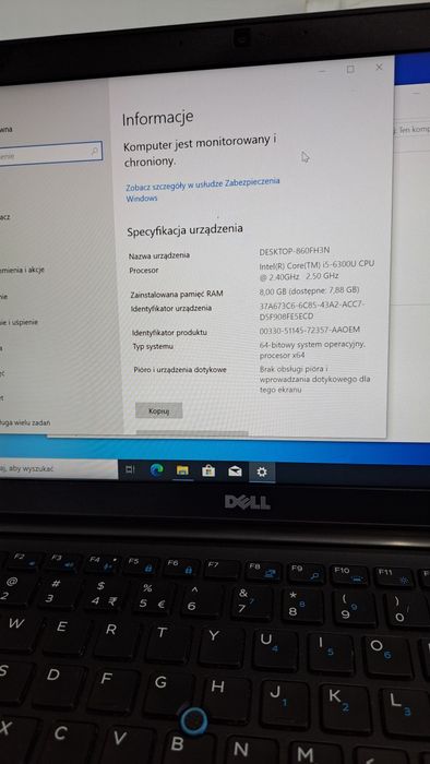 Laptop dell latitude 7480
