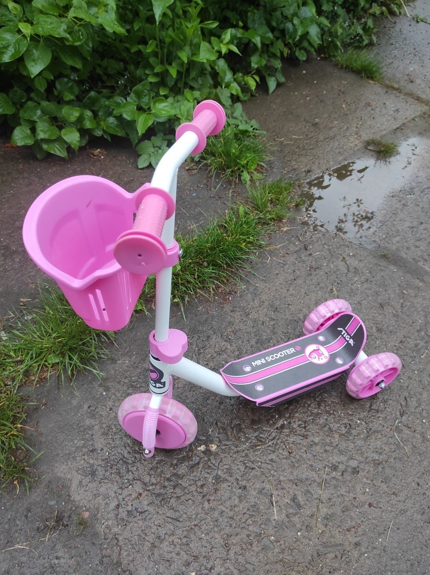 Самокат дитячий Stiga Mini Kid 3W Kick Scooter (рожевий),