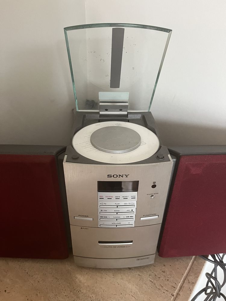 Leitor CD/Radio e Cassete Sony Dolby sistem CMT-ED