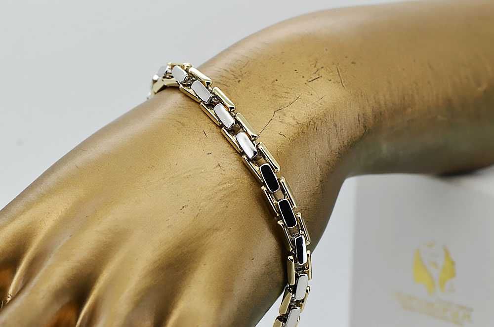 Złota bransoleta męska 14k 585 włoska cb079yw Wrocław