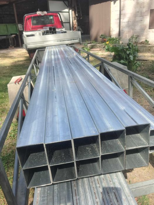 Profil ocynkowany  100x100x 2mm dl 230cm na garaże wiaty przeceniony