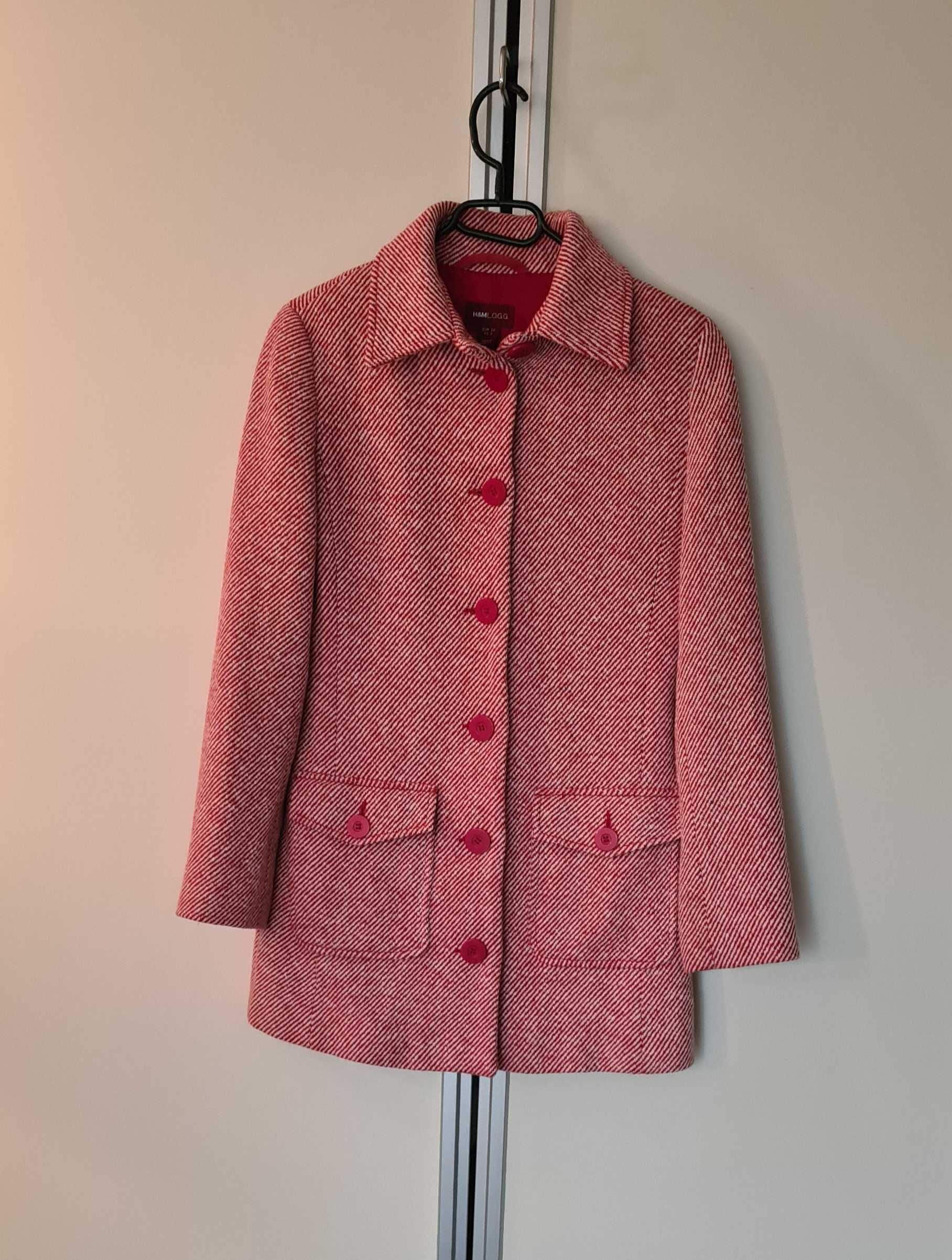 Płaszcz damski wełniany SX H&M