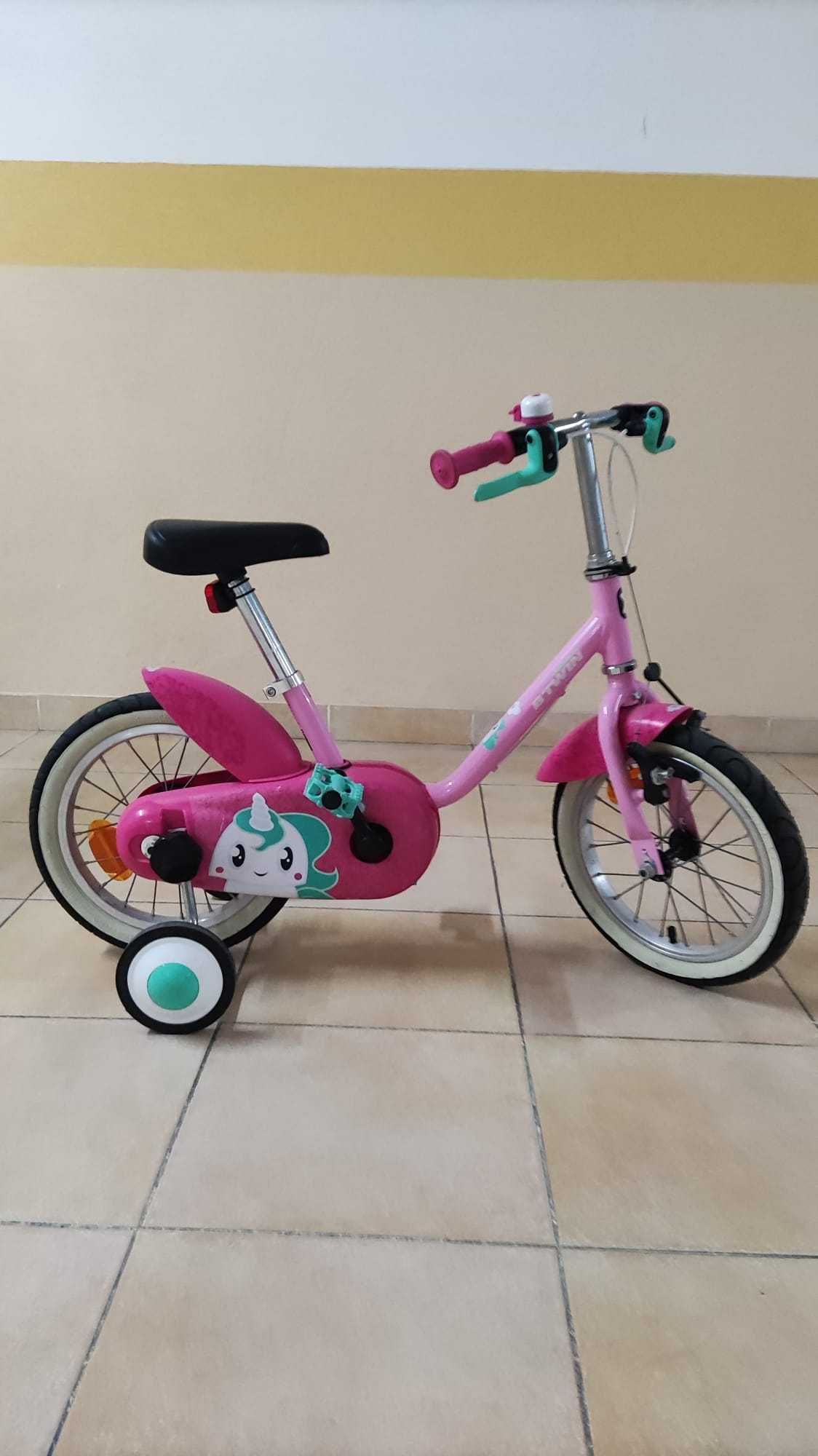 Bicicleta decathlon menina 3-5 anos