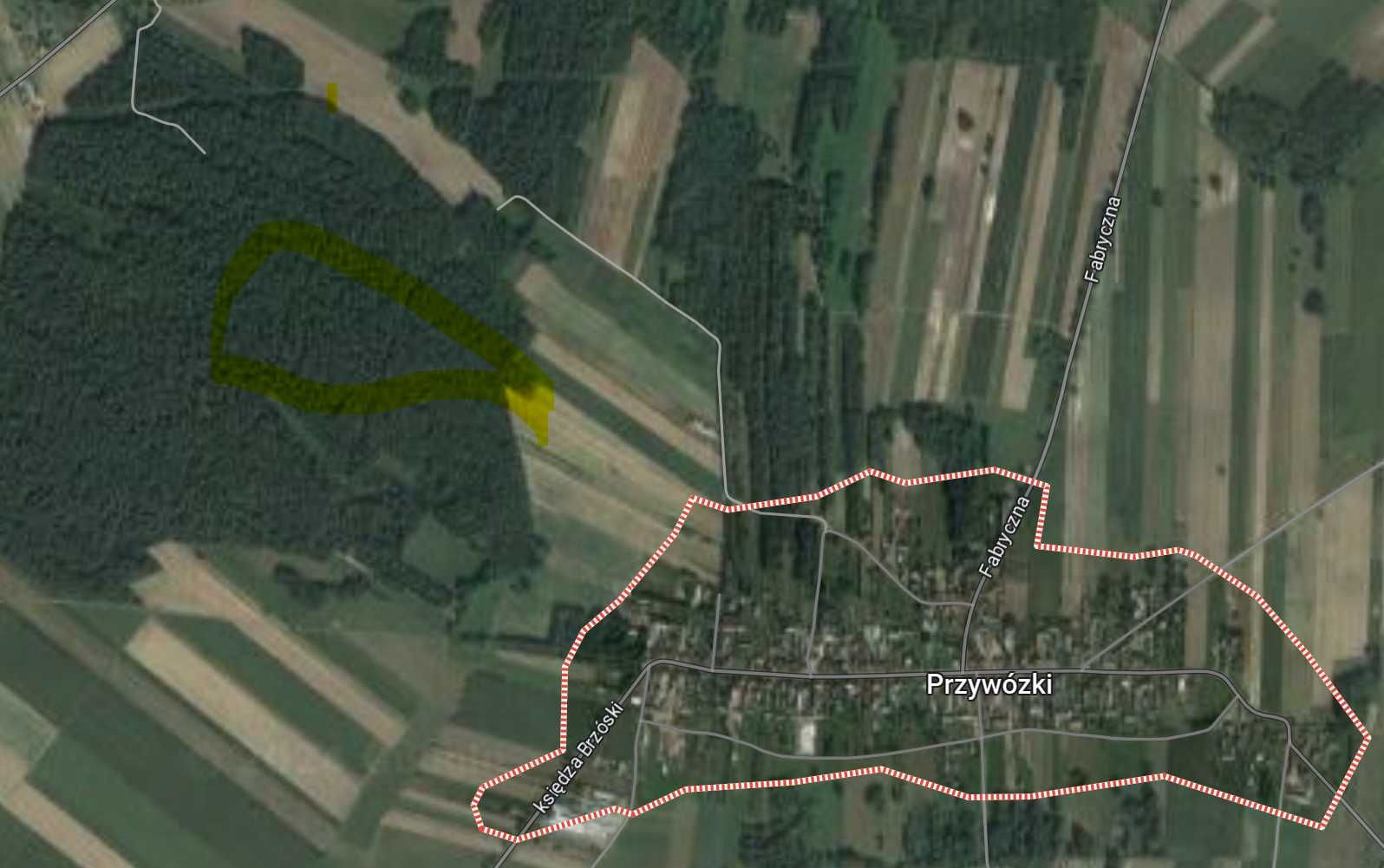 Na sprzedaż działka leśna (0,3305 ha) Przywózki gm. Sokołów Podl.