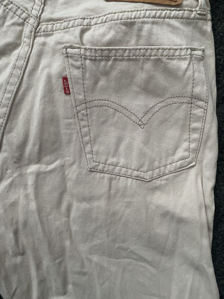 Jeansy 501 Levi’s bezowe vintage