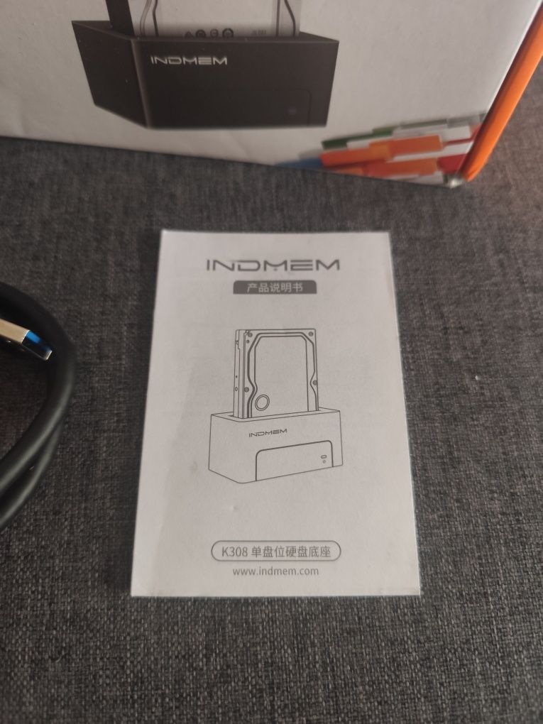 Nowa stacja dokująca Indmem K308 do dysków 2.5"/3.5" sas/hdd/ssd