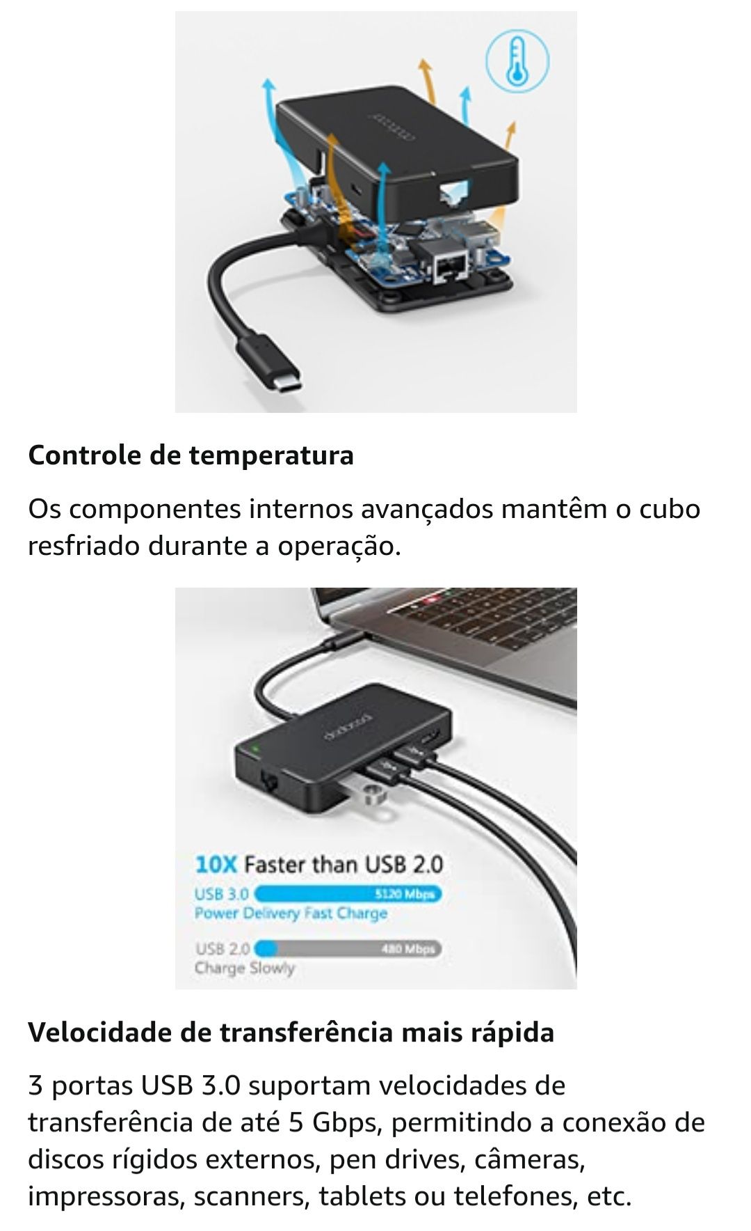 hub USB-C dodocool, adaptador de hub tipo C com porta de entrega de en