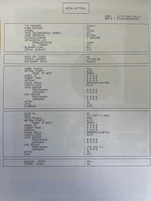 Brother DCP-9020CDW-WIFI,LAN,DUPLEX,ADF-Oryginalne tonery