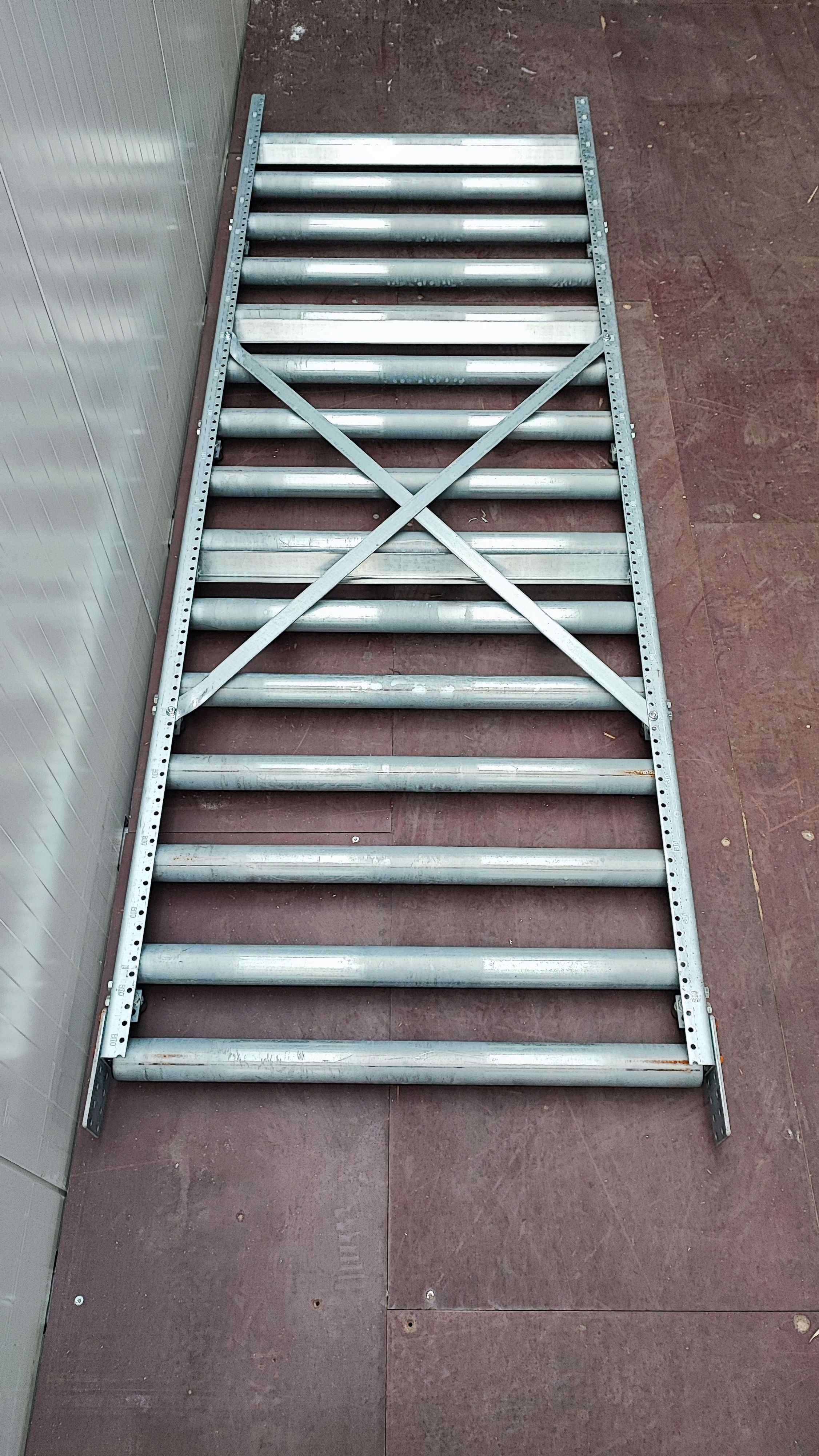 Przenośnik rolkowy paletowy taśmowy podajnik taśmociąg BITO 90cm