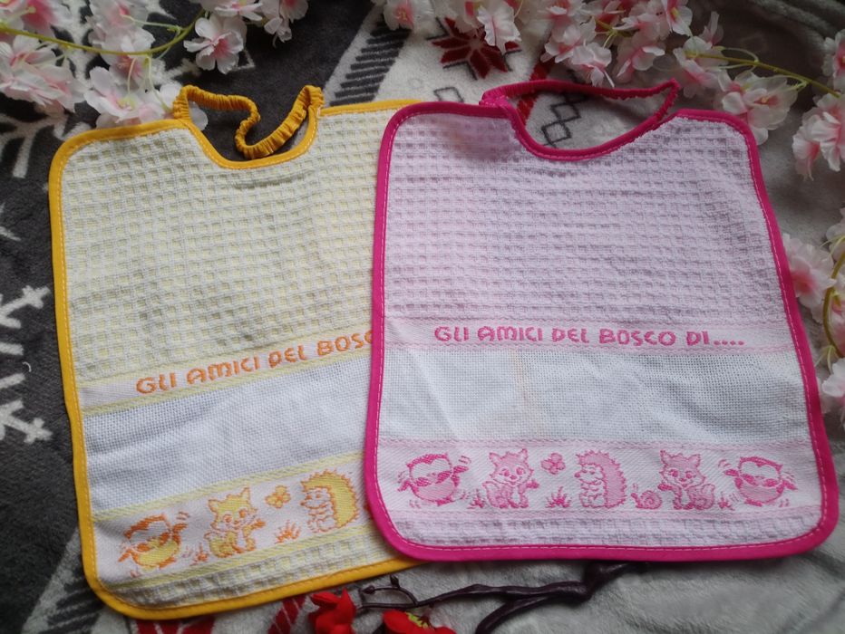 Bawełniane ręczniczki, ściereczki, śliniaki przyjaciele lasu 2szt