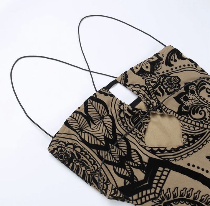 Женское летнее мини-платье без рукавов, с открытой спиной