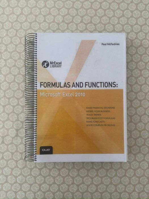 Manual - Formulas And Functions : Microsoft Excel 2010.