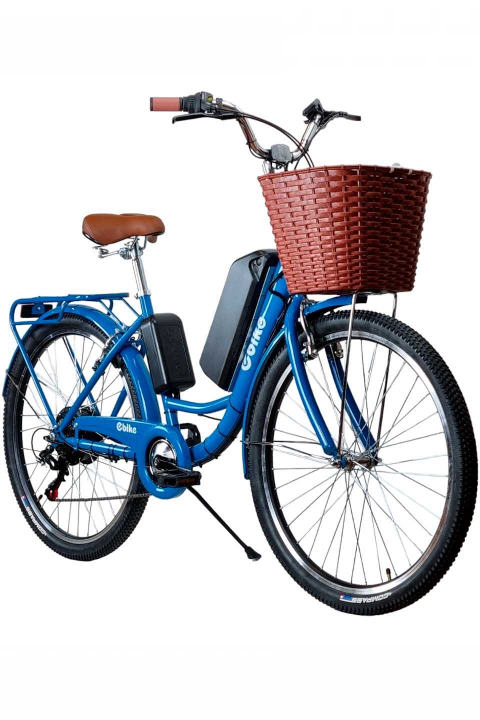 Електровелосипед Ebike Comfort 26″ 36V 500W 20 Ah чорний/червонй/синій