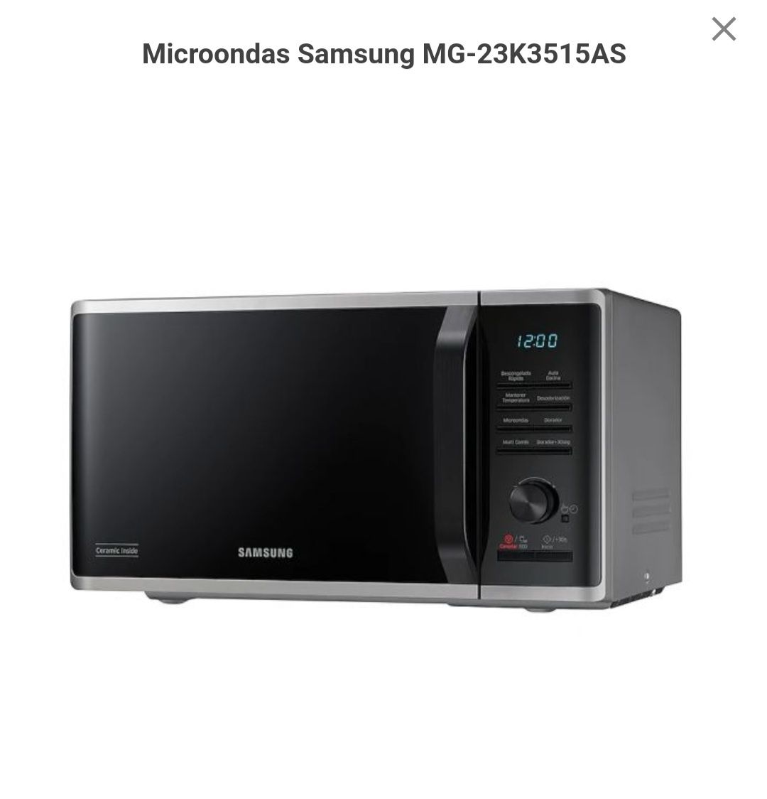 Vendo Microondas Sansung como novo