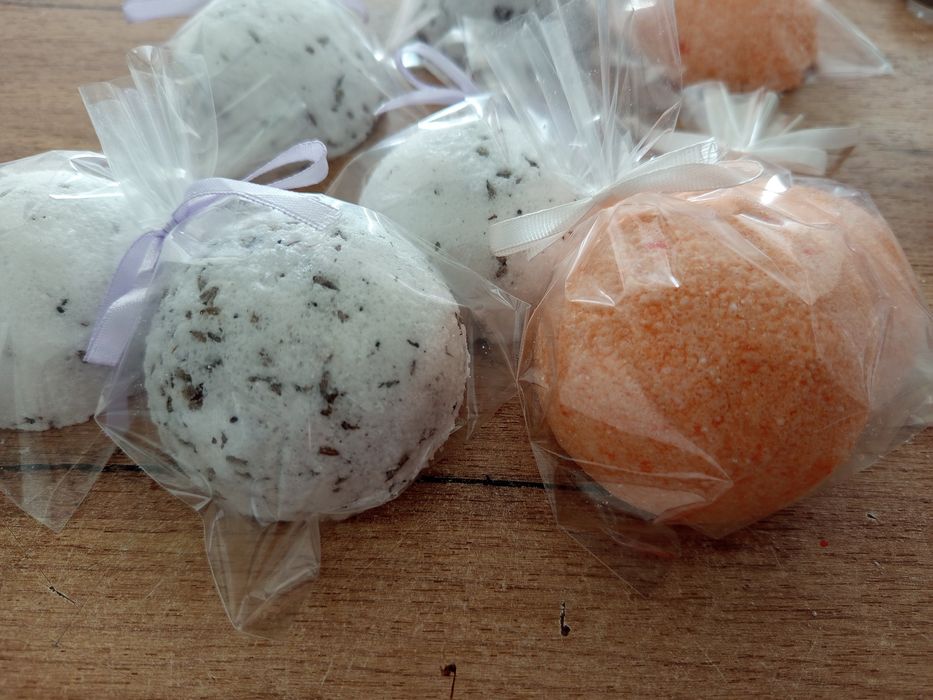 Kule do kąpieli lawenda, pomarańcza