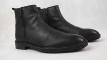 HUGO BOSS Bohemian Double-Zip Buty Półbuty Trzewiki Skórzane Roz. 42