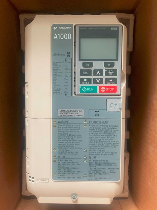 Falownik CIMR-AC4A0004FAA Yaskawa A1000 3x400VAC o mocy 0,75/1,5 kW.