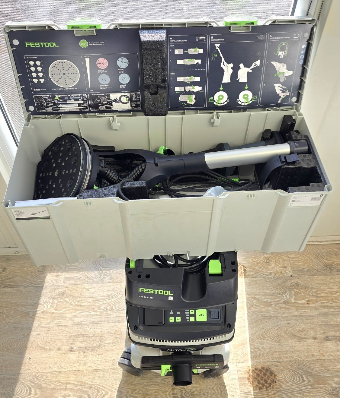 WYNAJEM Szlifierka do gładzi Festool Planex 2 /Odkurzacz Festool CTL36