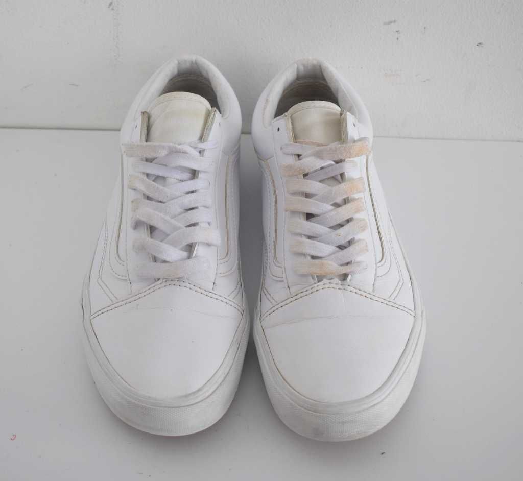 Vans - Sneakersy niskie białe skórzane 42 unisex Old Skool