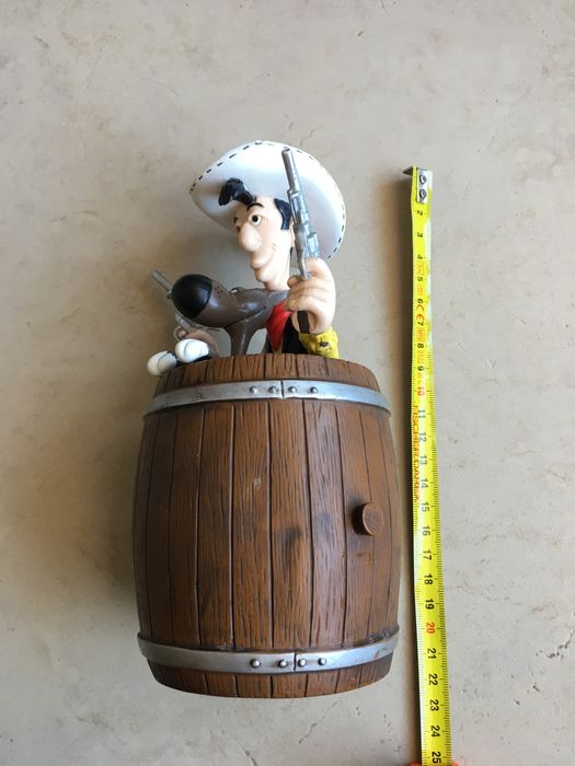 Mealheiro Lucky Luke e Rantanplan em PVC