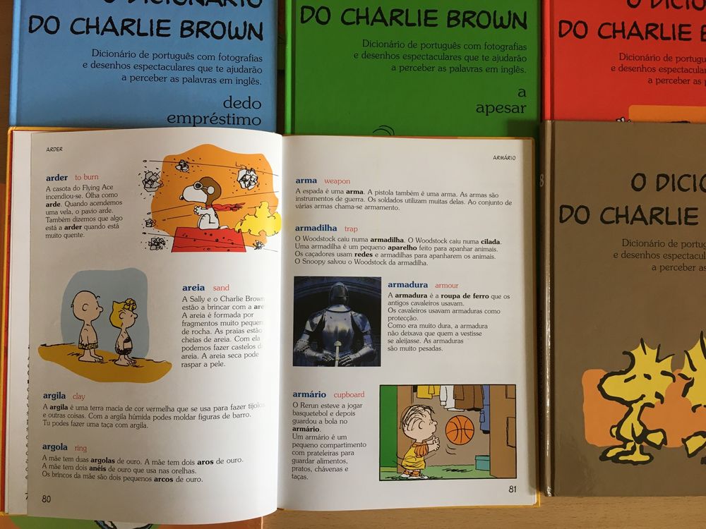 Colecao de Dicionários ilustrados charlie brown novos