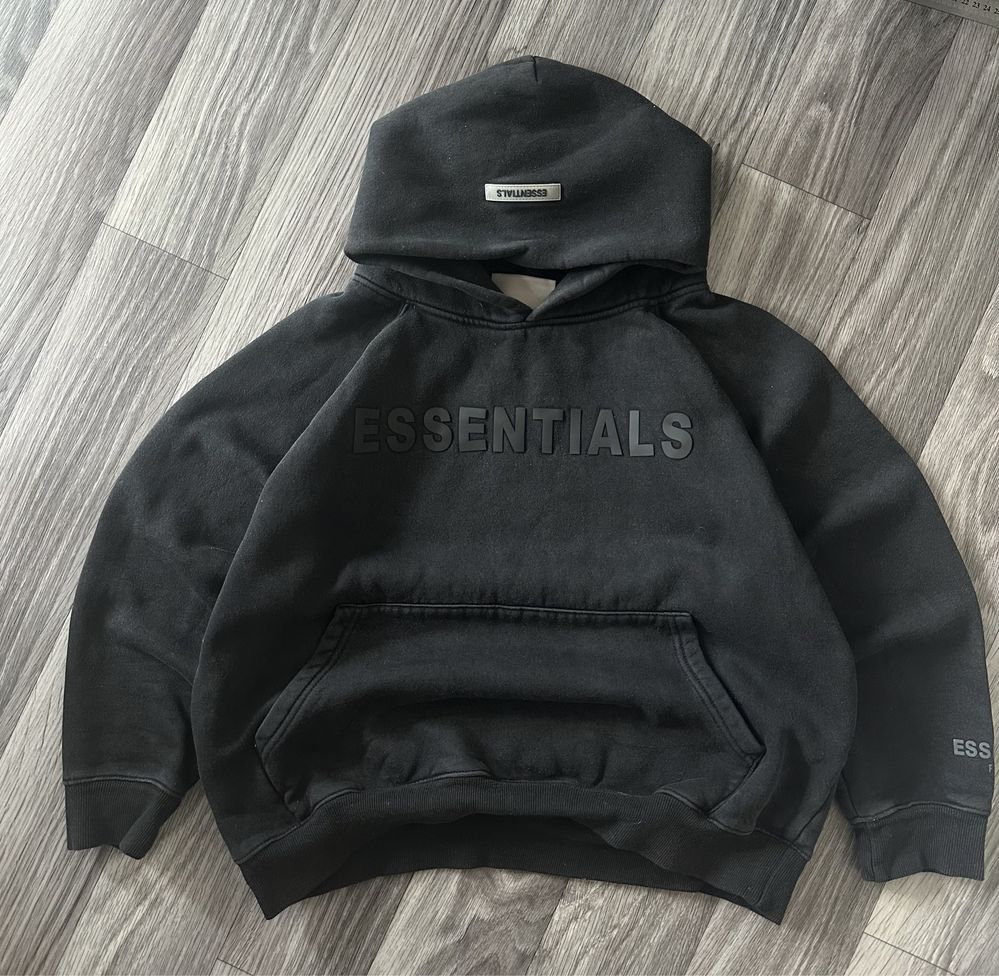 Худи essentials fear of god черного цвета С розмір