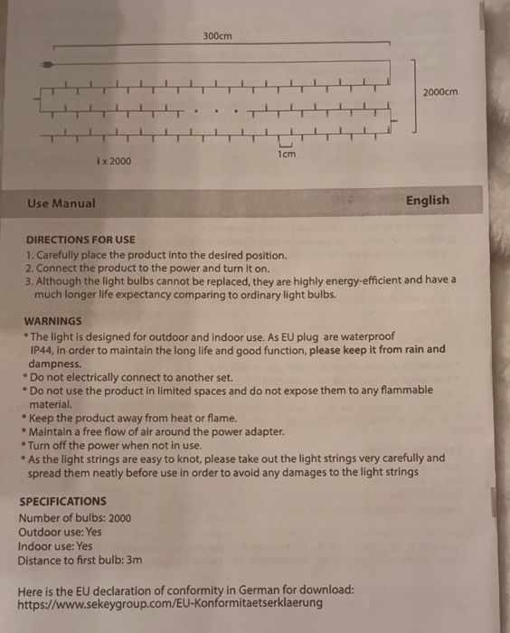Lampki Świąteczne LED Salcar WL44