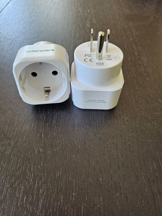 2 adaptadores de tomada tipo B