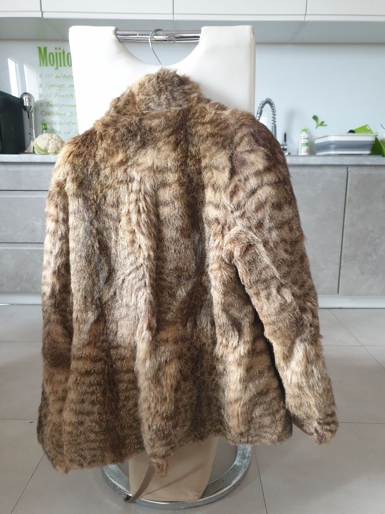 futro  naturalne M/L z kota koty kot