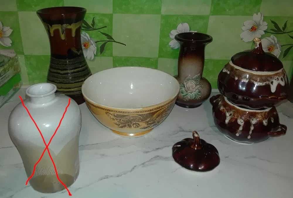 Кераміка миски, вази 1973рік