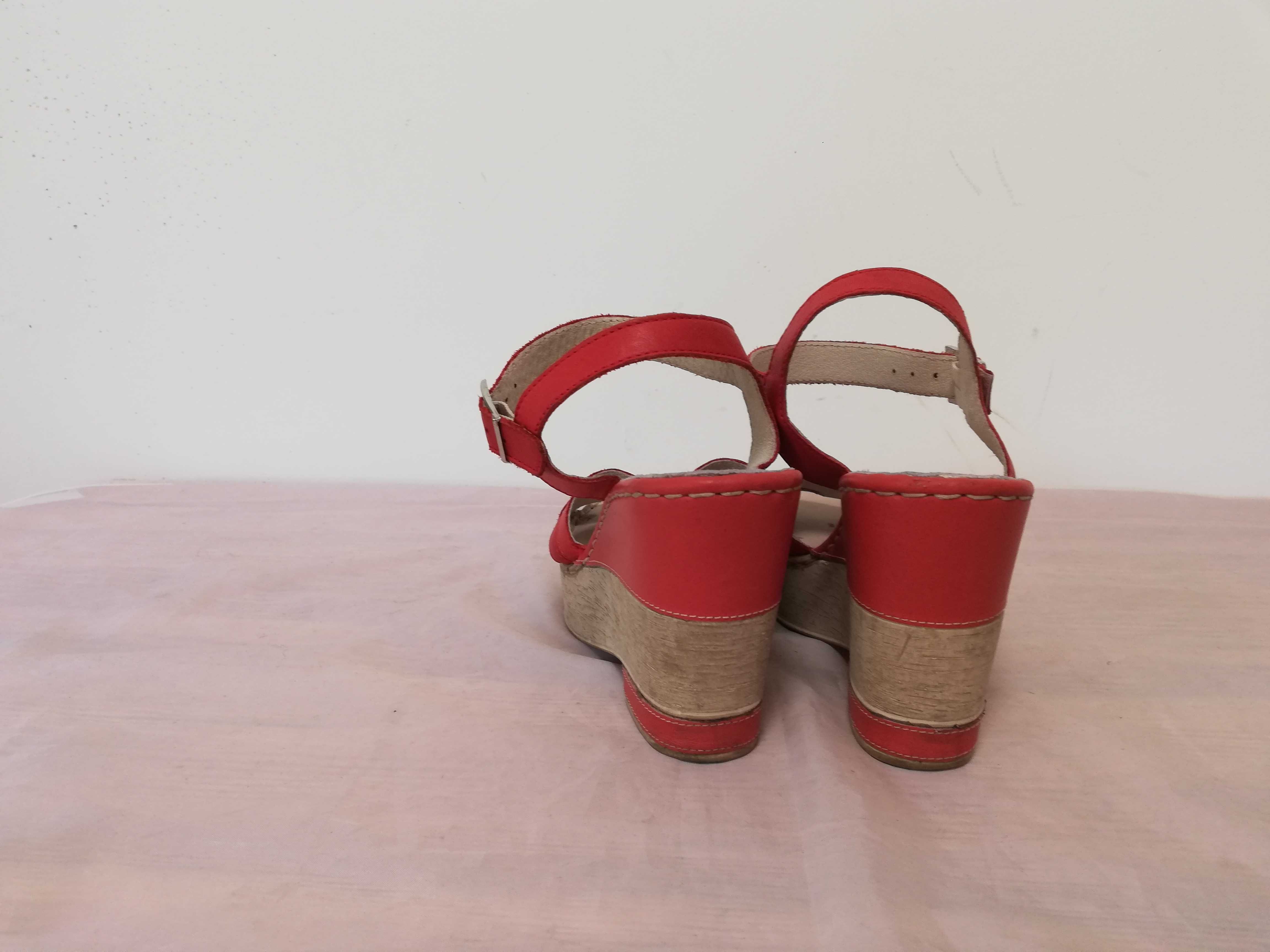Buty koturny skórzane Lasocki r. 38 , wkł 25 cm
