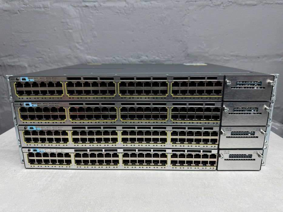48 Poe 1GE коммутаторы Cisco Catalyst WS-C3750X-48PF-S безнал/гарантия