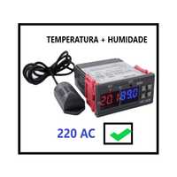Controlador de temperatura e humidade STC-3028