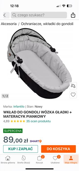 Wózek 2w1 Bebetto