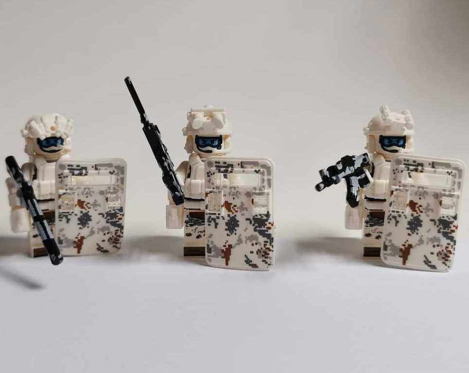 Minifigurki Klocki Wojsko Army Żołnierzyki Snow SWAT CS GO NOWE Arctic