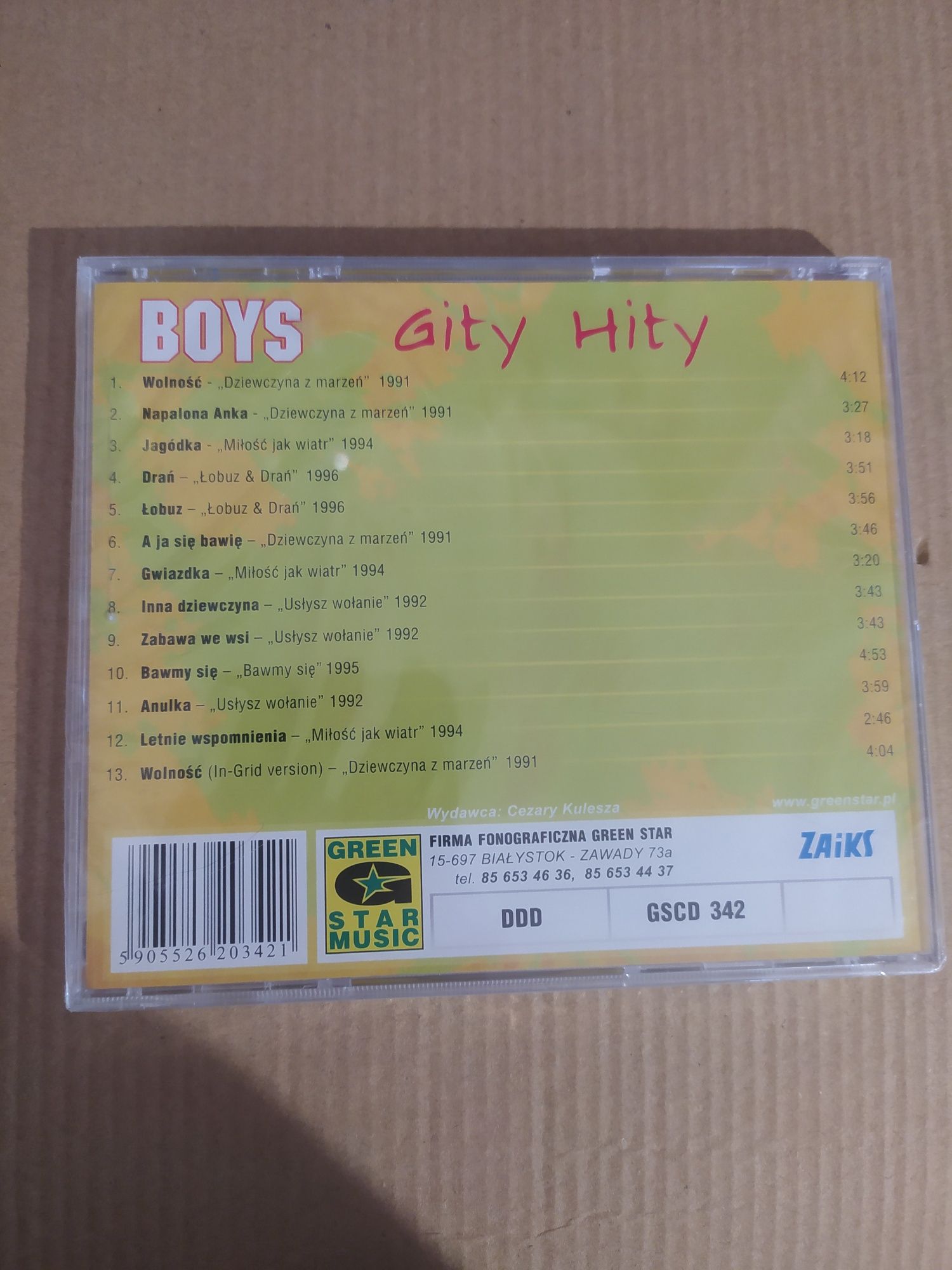 Płyta CD Boys "Gity Hity" Nowa w oryginalnej folii