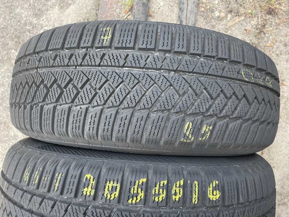 Continental WinterContact Ts 850P 205/55r16 92H шини бу зима 2 штуки