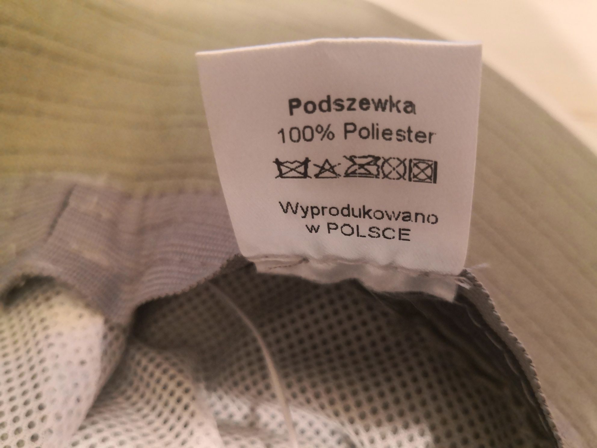 Mes Kapelusz lniany zielony oliwkowy damski 100% len
