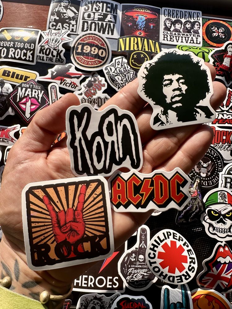 100 Stickers Rock