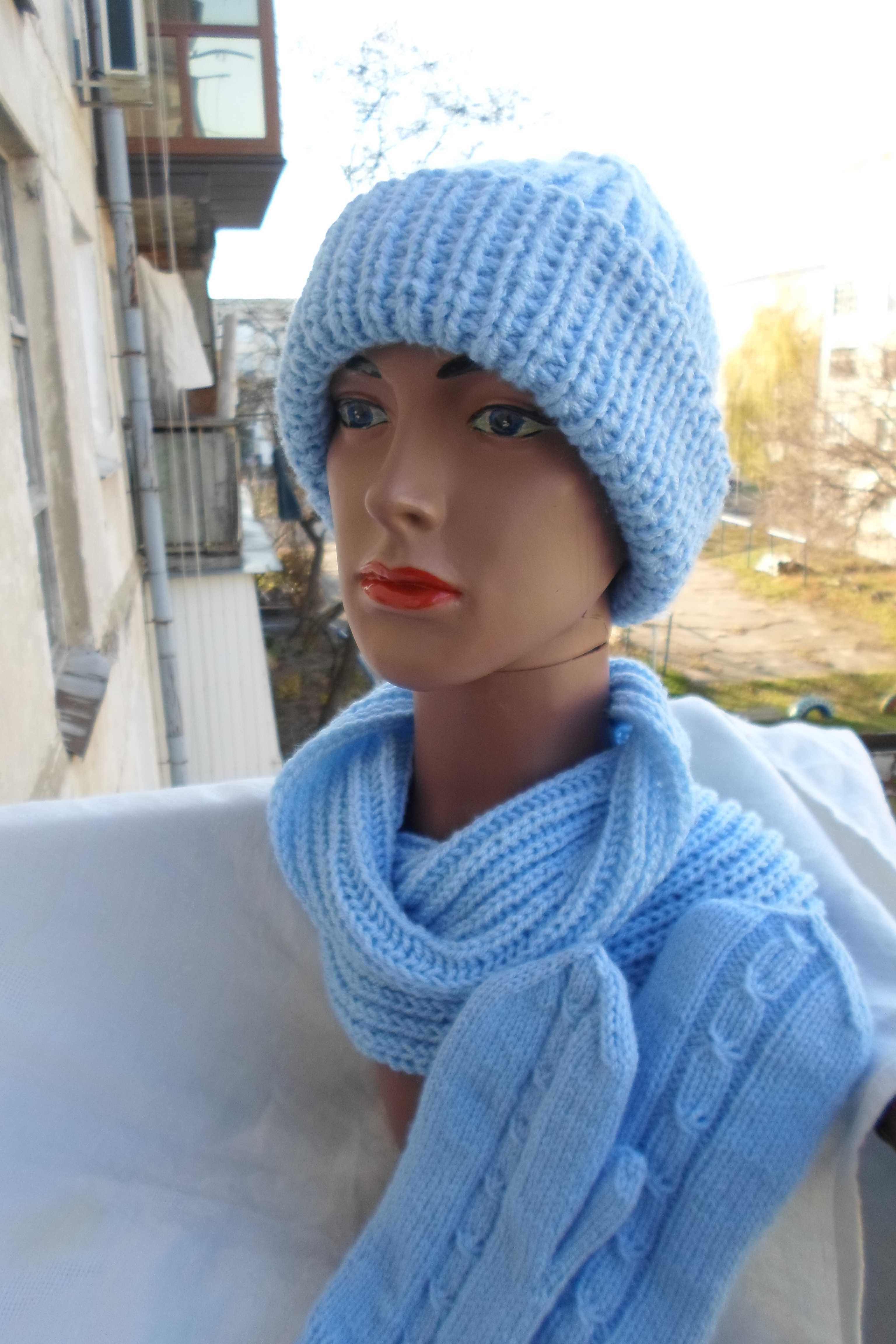 Комплект шапка,снуд,варежки 56-58р. Hand Made