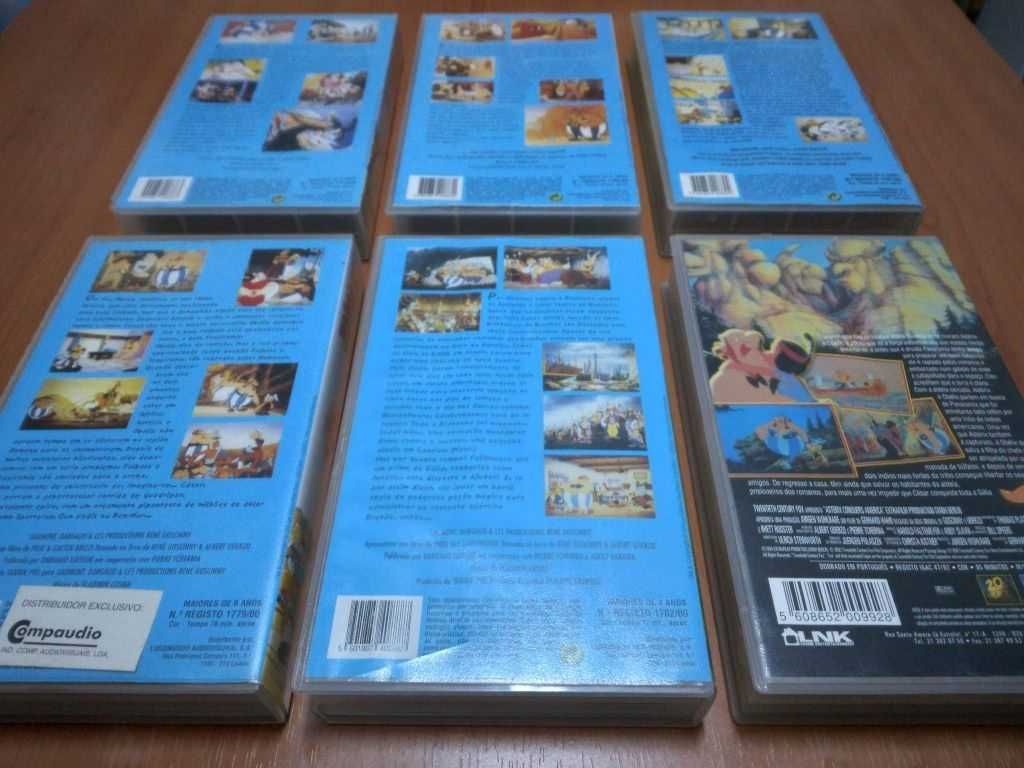 Coleção Completa VHS: "Astérix" (Lusomundo)