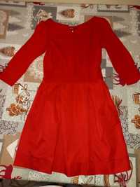 Новорічна, червона сукня